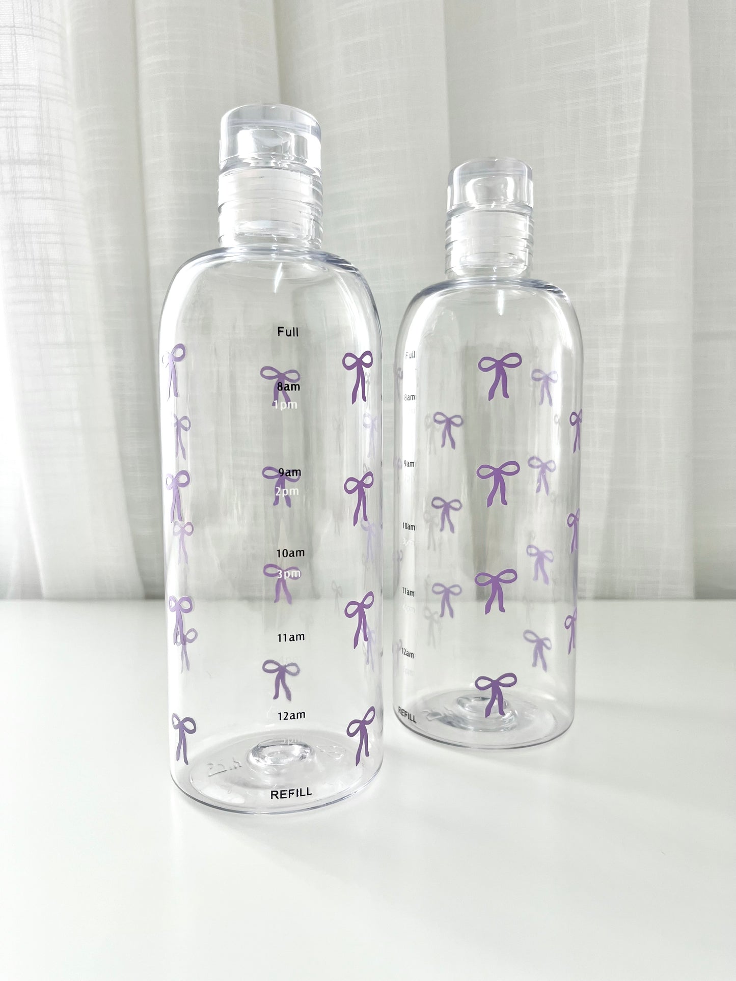 Bow Clear Time Scale Water Bottle