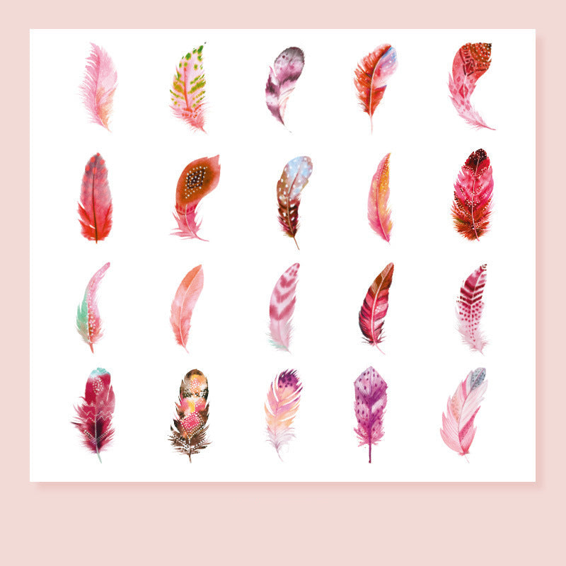 Feather Fantasy PET Stickers