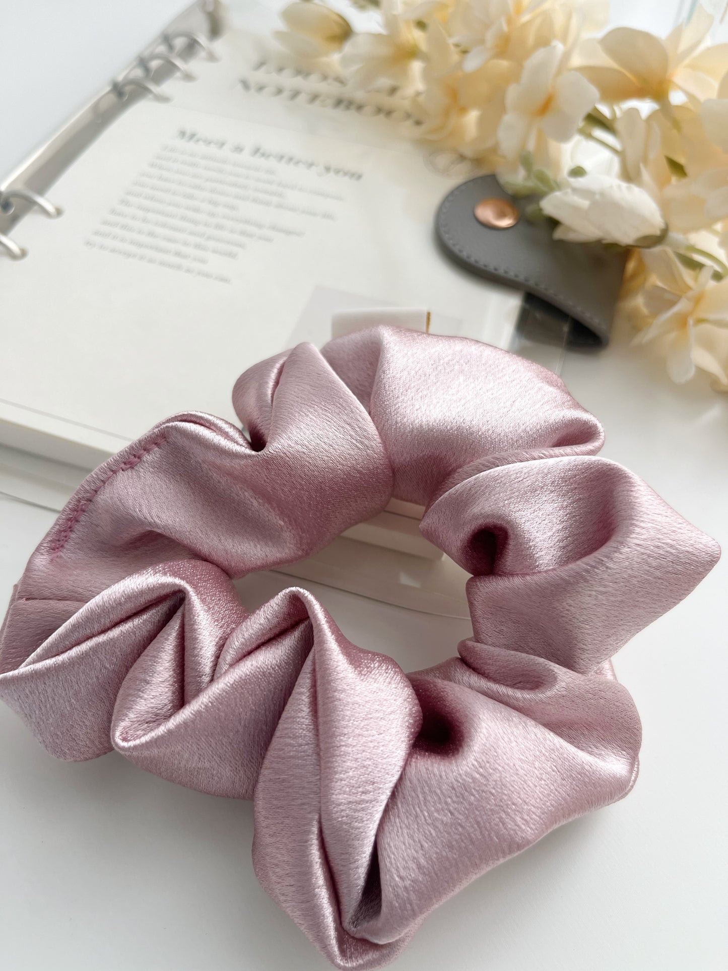 Oopsie Daisy Satin Scrunchies