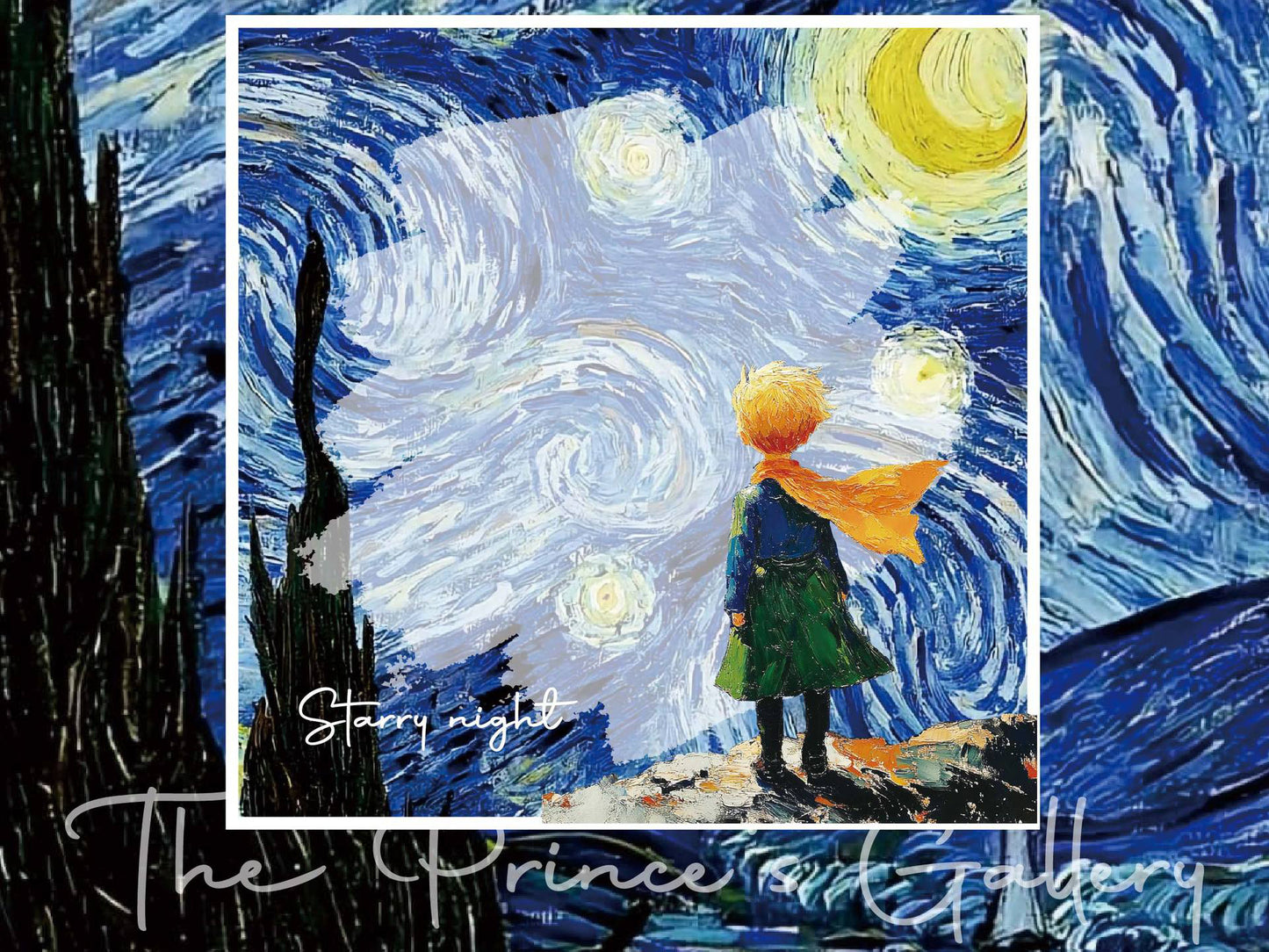 Little Prince Oil Painting Sticky Notes