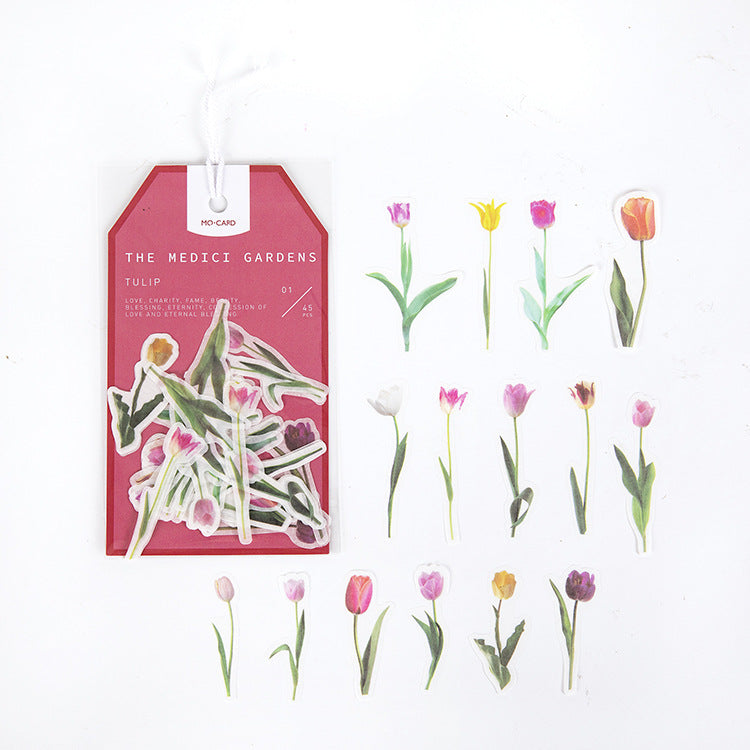 Garden Series Flower Stickers