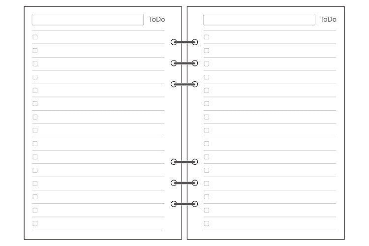Loose Leaf A5 Notebook Refill Paper