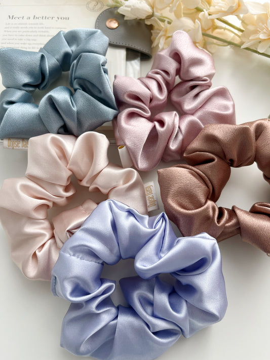 Oopsie Daisy Satin Scrunchies