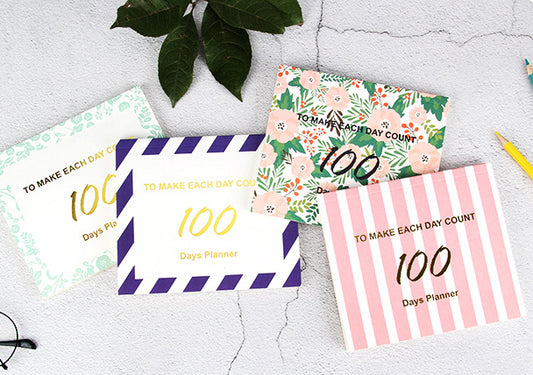 100 Days Planner Notepad