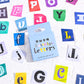 Retro Alphabet Stickers Box