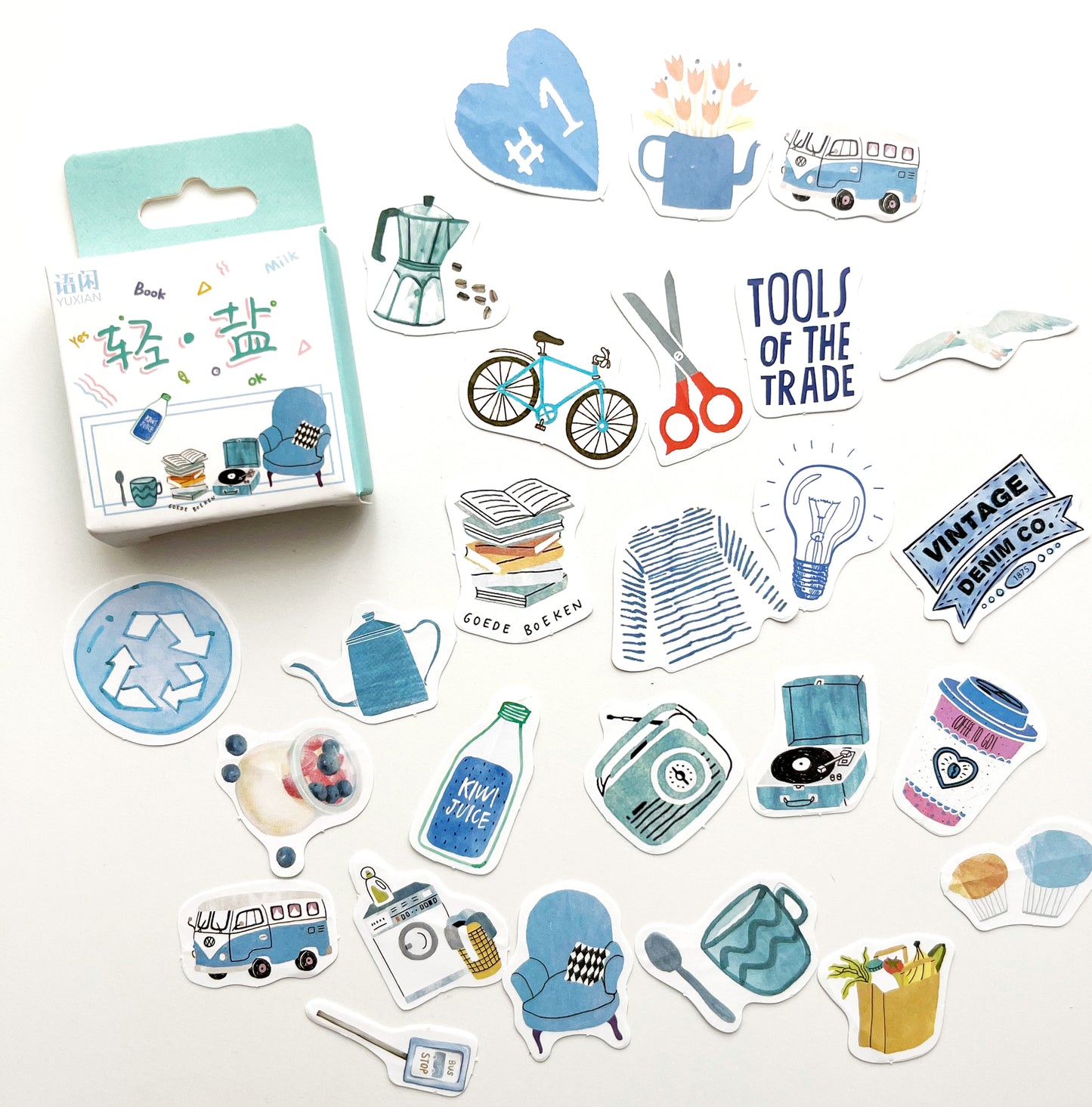 Blue Stickers Box