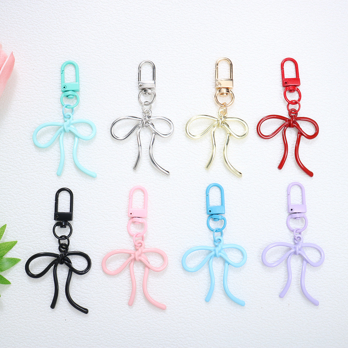 Bow Metal Keychain