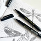 Black Sketch & Brush Pen