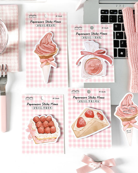 Pink Cake Sticky Notes
