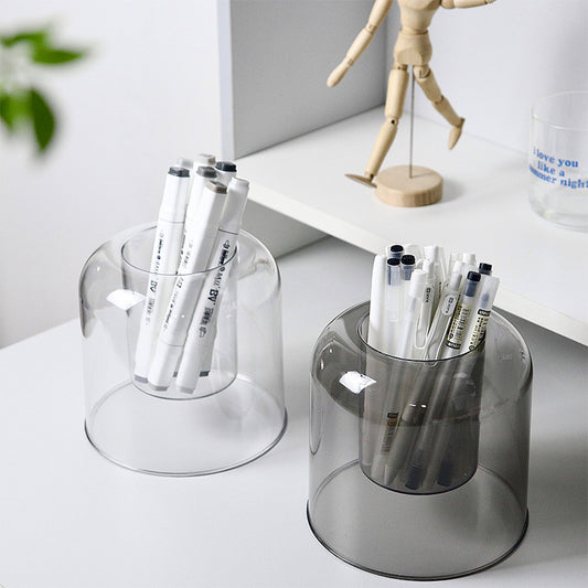 Circular Clear Pen Holder
