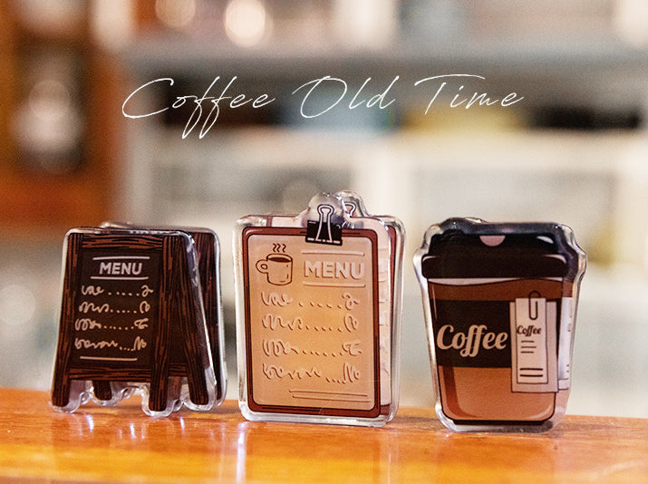 Coffee Acrylic Clips