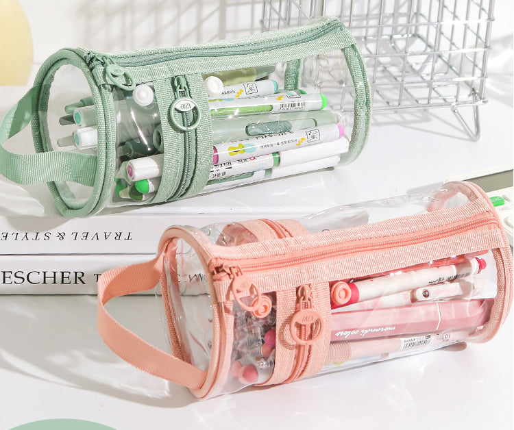 Cylinder Clear Pencil Case