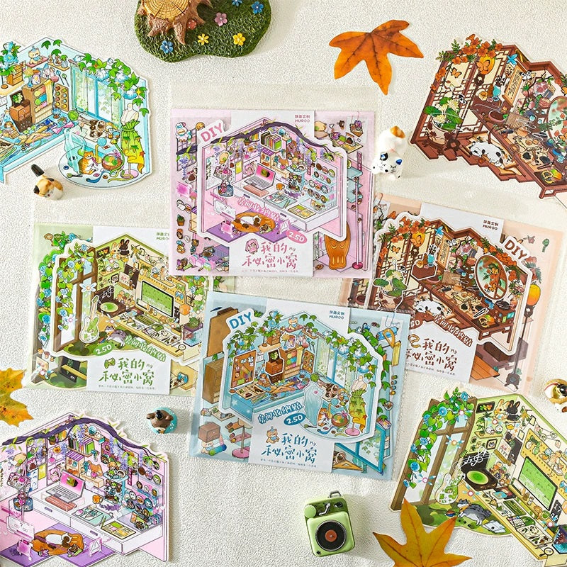 DIY Stickers Miniature Scene Set