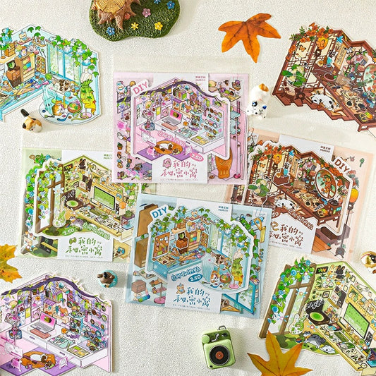 DIY Stickers Miniature Scene Set