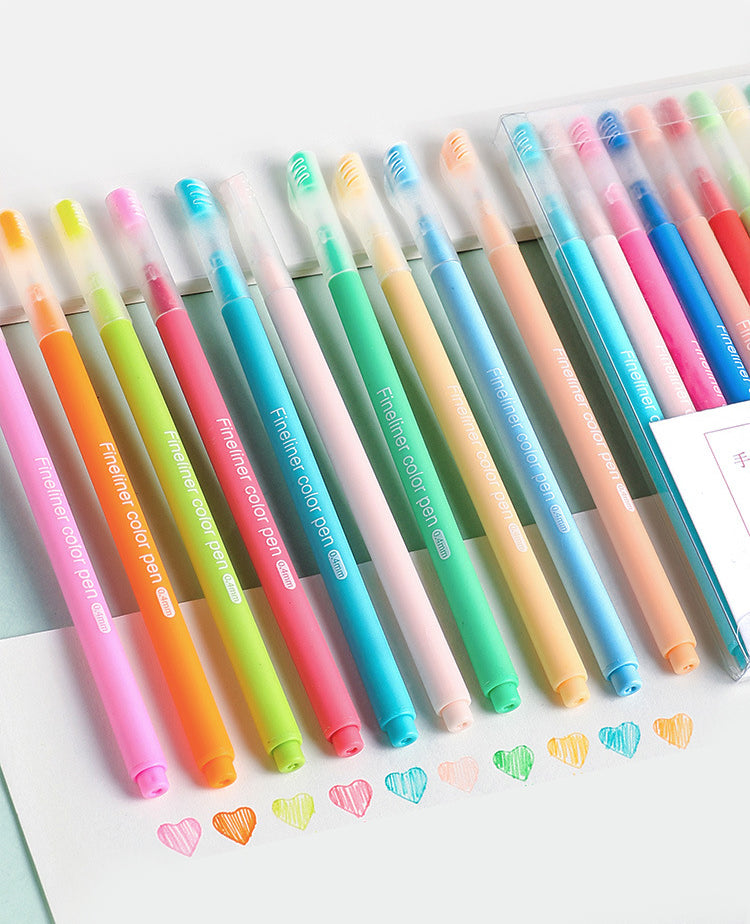 Colorful Pen Set Fineliner Color Pen Set – Crafty Jo Mauritius
