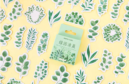 Green Garden Stickers Box