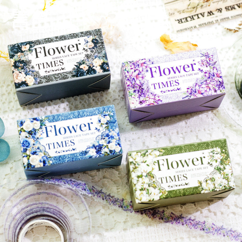 Flower Times Lace PET Tape Set