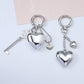 Metal Heart Keychain