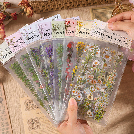 Nature Series Flower Stickers