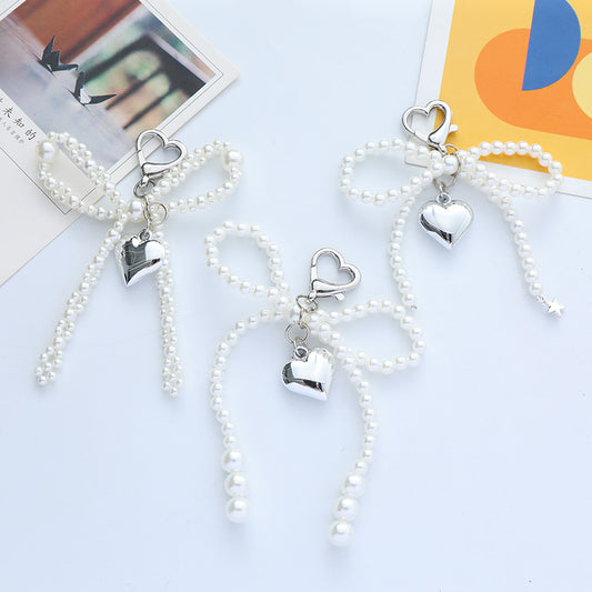 Pearl Bow Keychain