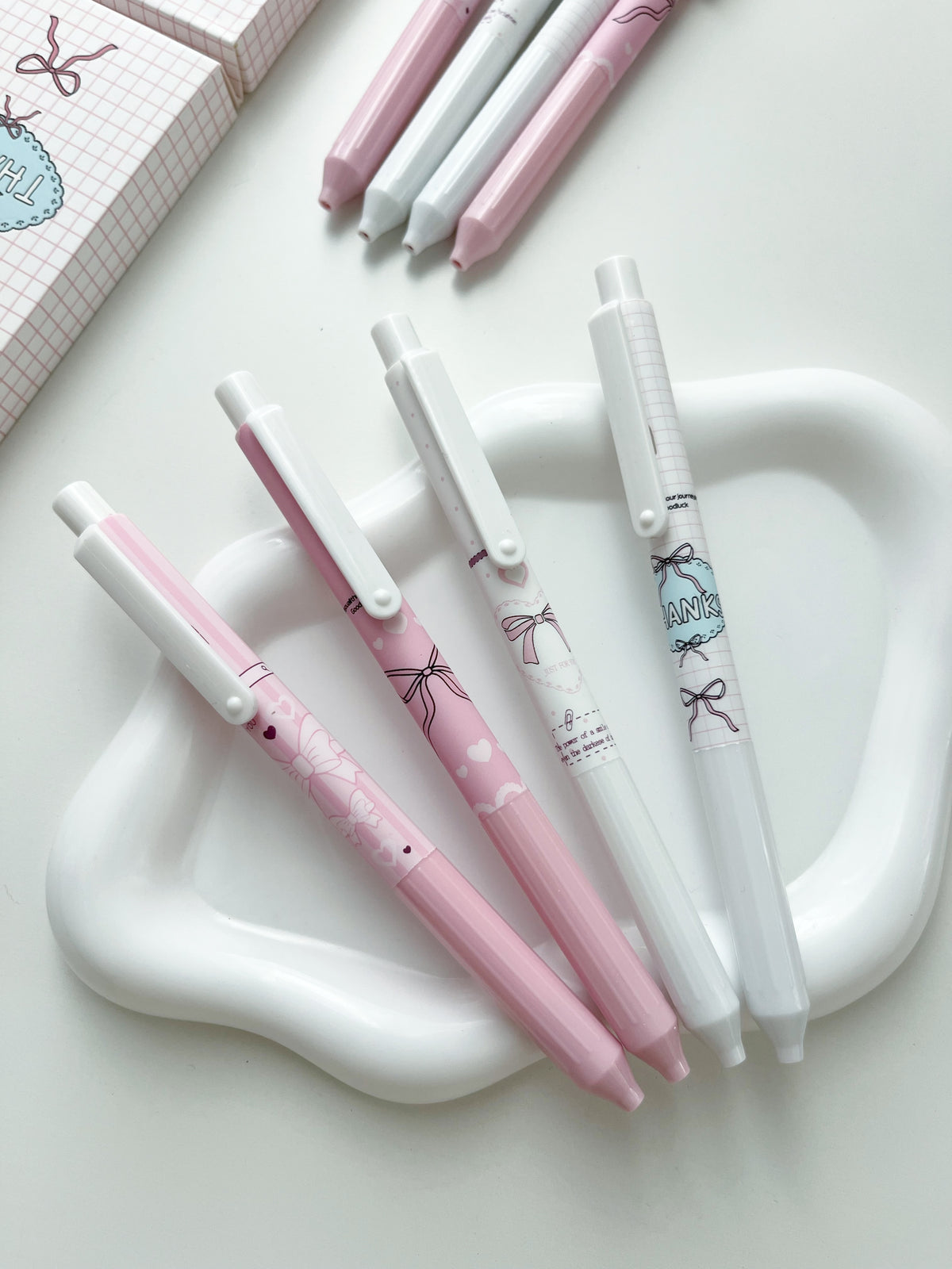Cute Bow Pen Set