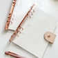 Rose Gold Planner Binder
