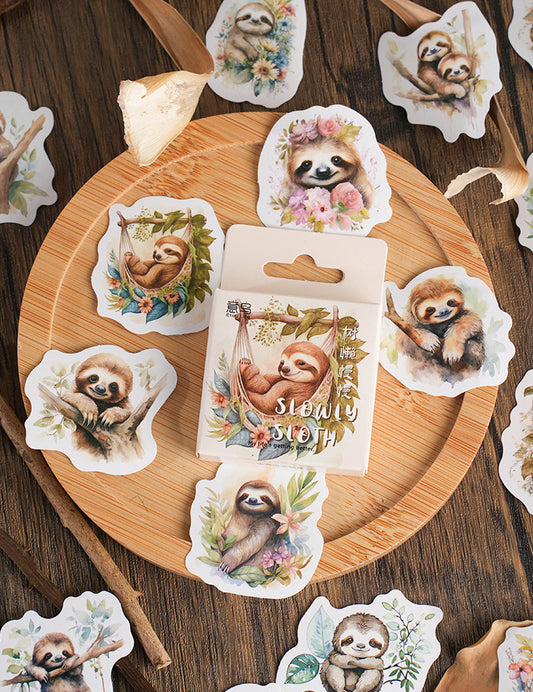Slow Sloth Stickers Box