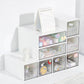 Stackable White Grid Drawer