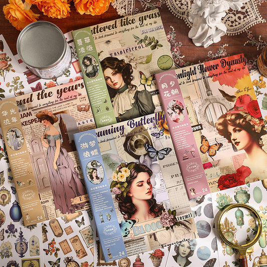 Nostalgic Journal Series Stickers Book