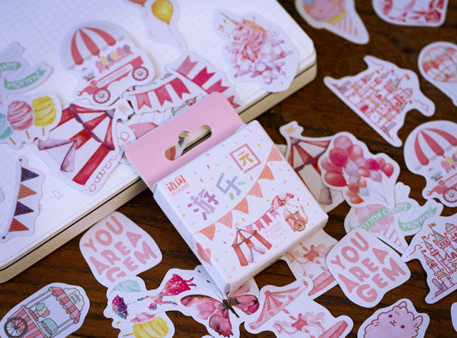 Pink Party Stickers Box