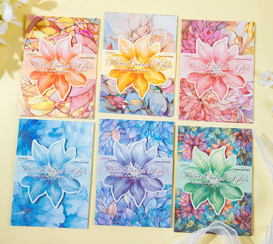 Glass Flowers Sticker Sheets