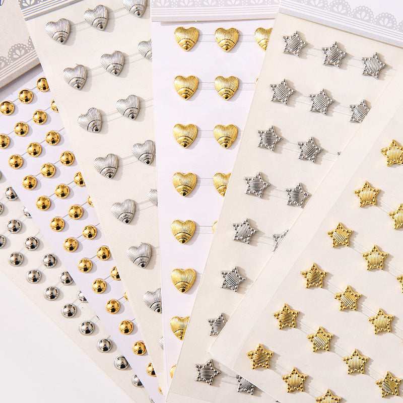 Gold & Silver Stud Stickers – Crafty Jo Mauritius