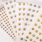 Gold & Silver Stud Stickers