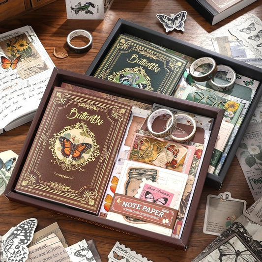 Vintage Butterfly Gift Box Set