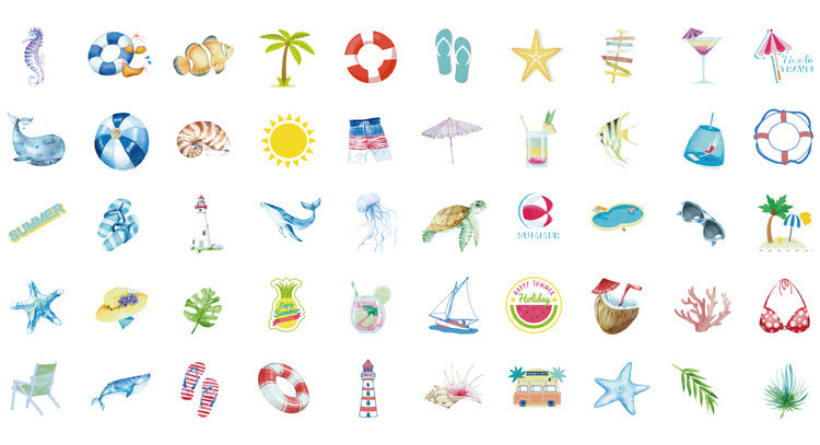 Beach Stickers Box