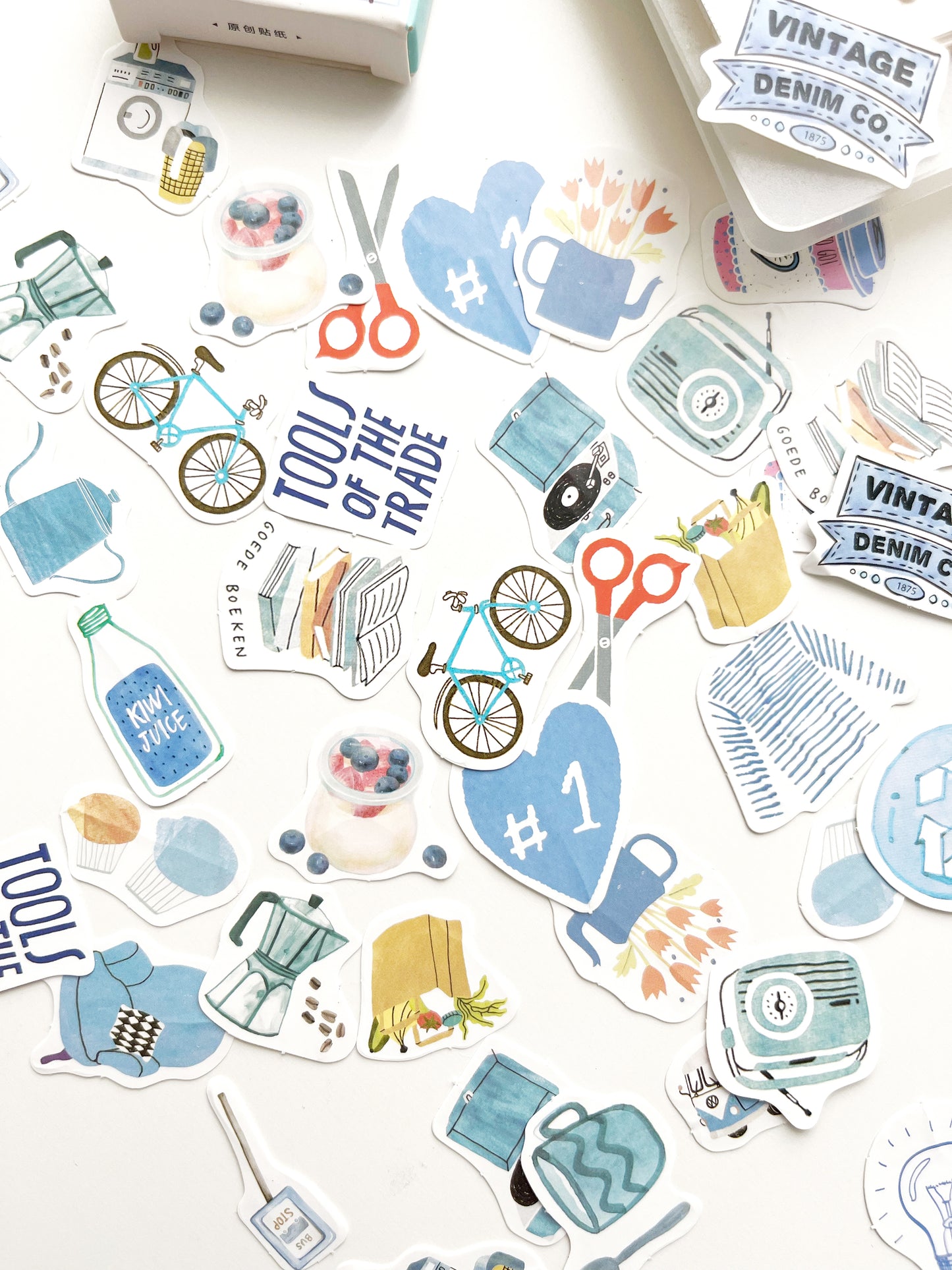 Blue Stickers Box
