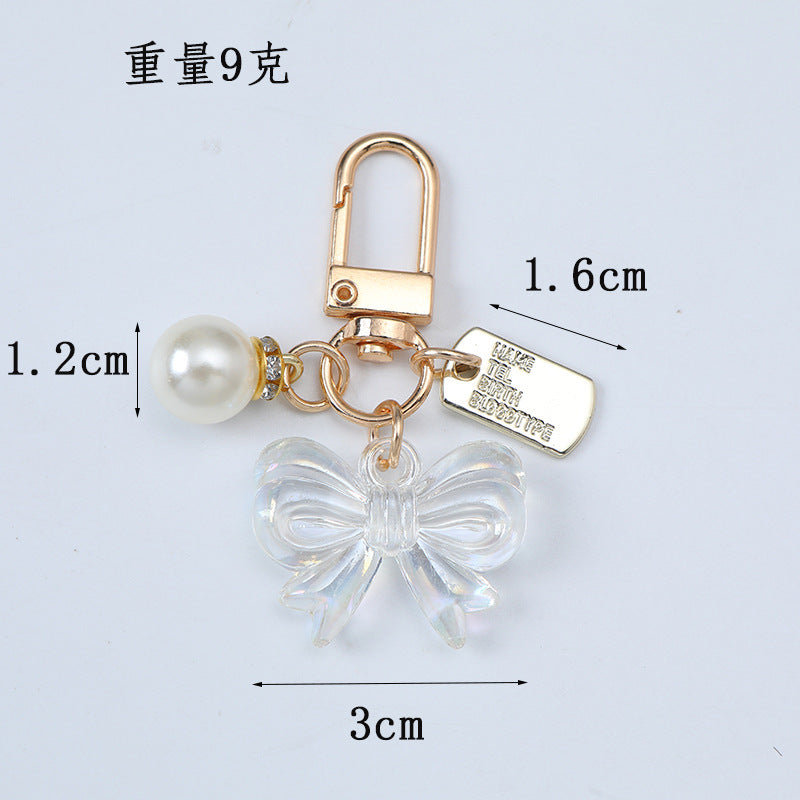 Small Acrylic Bow Keychain