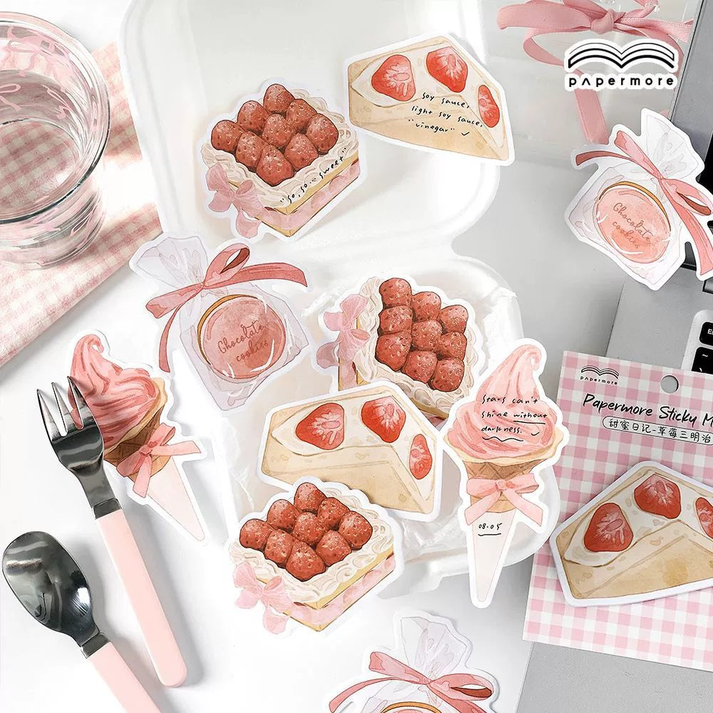 Pink Cake Sticky Notes