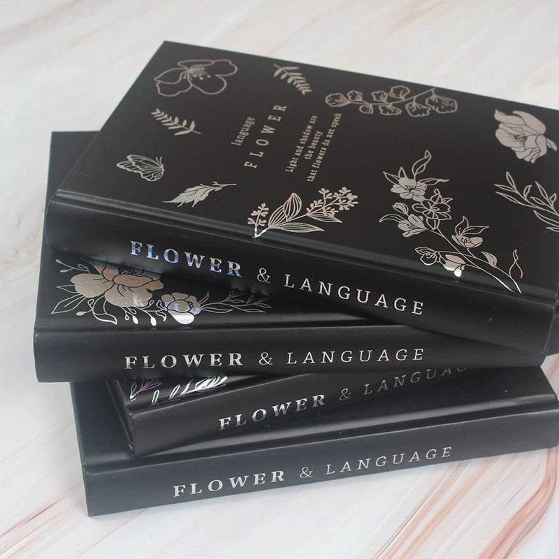 Flower Language Black Diary