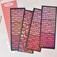 Small Glitter Letter Stickers
