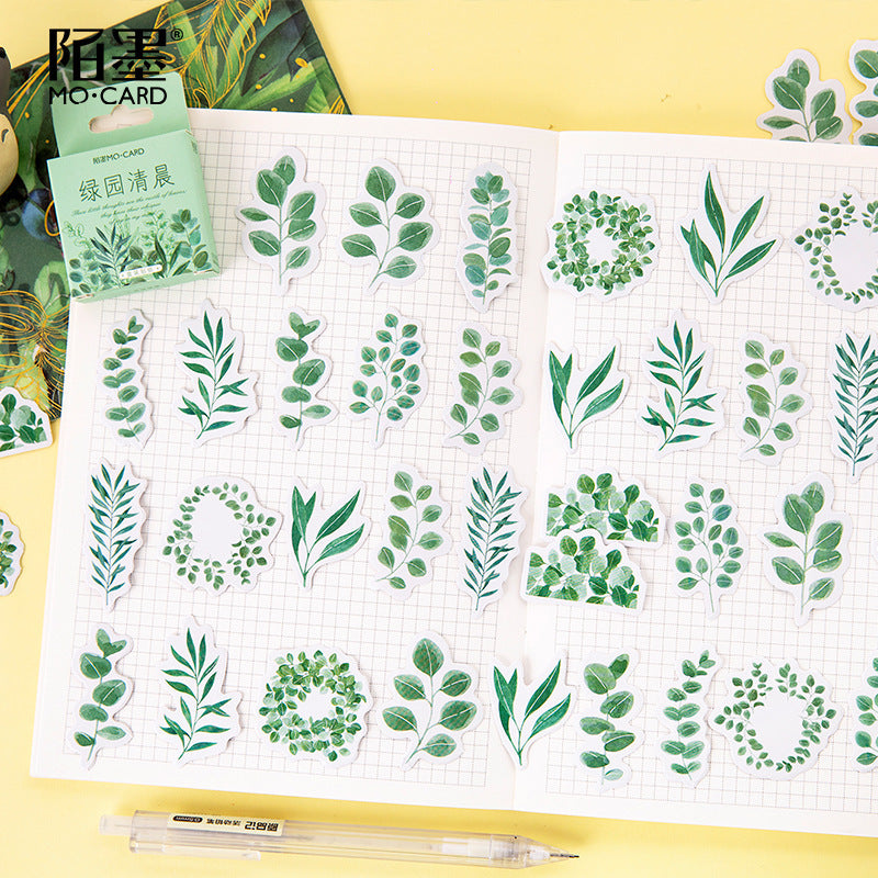 Green Garden Stickers Box