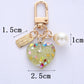 Heart Glitter Keychain