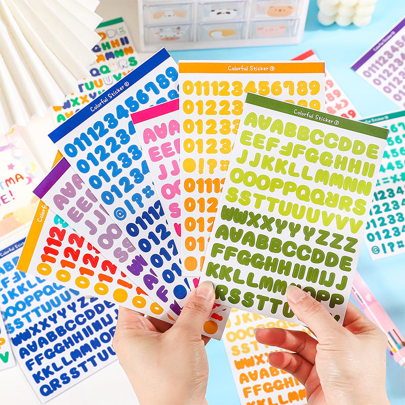 Colorful Letter Sticker Sheets