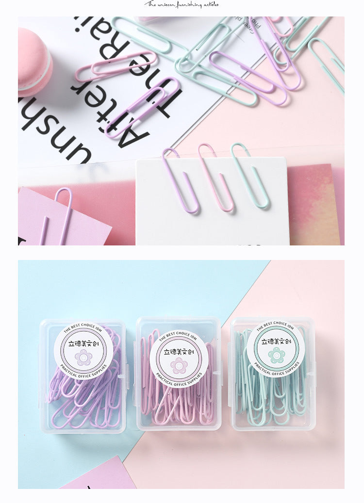 Macaron Paper Clips Box