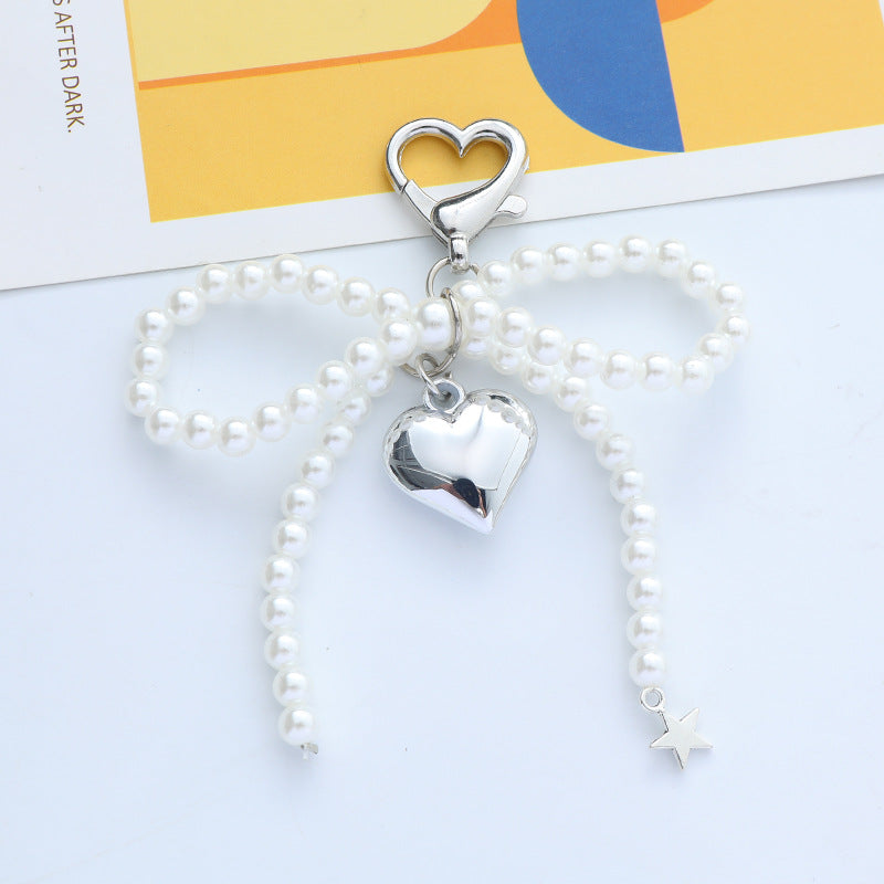 Pearl Bow Keychain