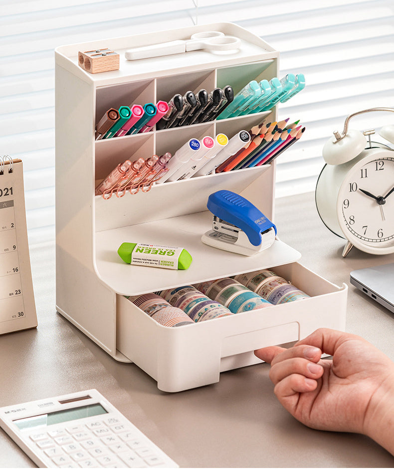 Pen Holder with Drawer