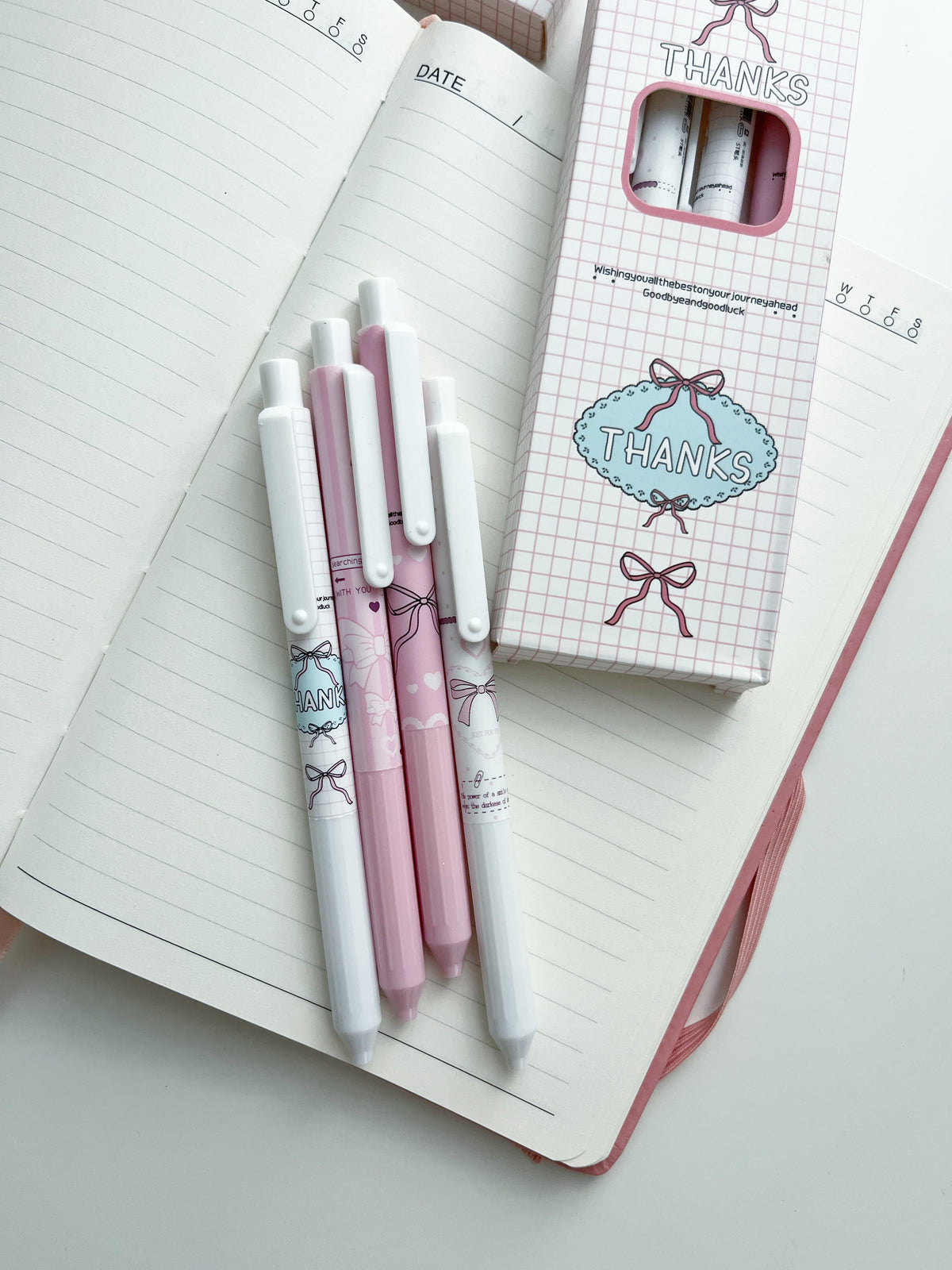 Cute Bow Pen Set