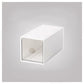 Stackable White Grid Drawer