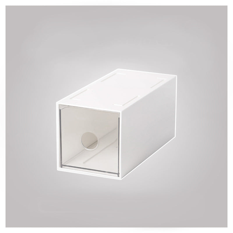 Stackable White Grid Drawer