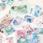 Flower Stamps PET Stickers Roll